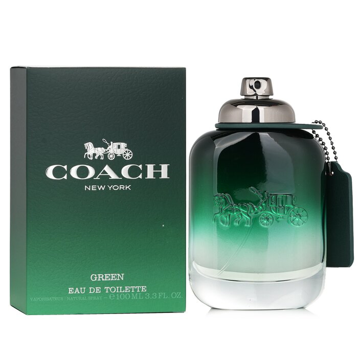 Coach Green туалетная вода для мужчин, 100 мл — свежий цитрусовый аромат с нотами можжевельника и кедра