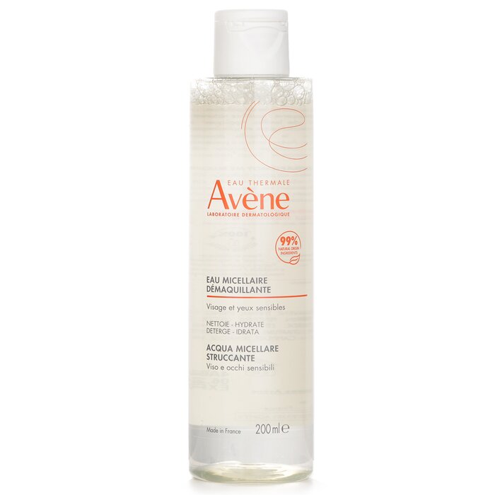 Мицеллярная вода Avene для снятия макияжа 200 мл с увлажняющими и успокаивающими экстрактами для чувствительной кожи