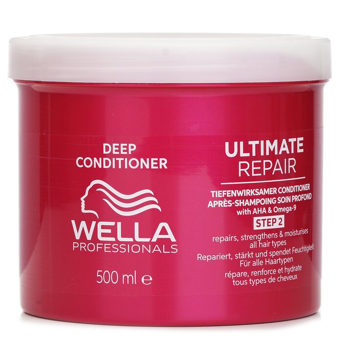 Кондиционер Wella Ultimate Repair с AHA и омегой-9 для восстановления волос 500 мл