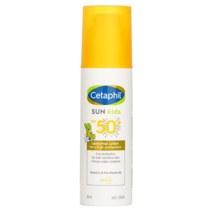 Cetaphil солнцезащитный лосьон для детей SPF 50+, 150 мл, с липосомальной формулой и увлажняющими ингредиентами