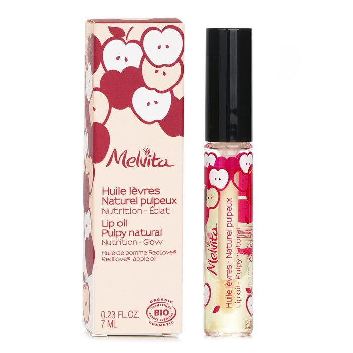 Melvita органическое масло для губ с маслом яблока Redlove, 7 мл