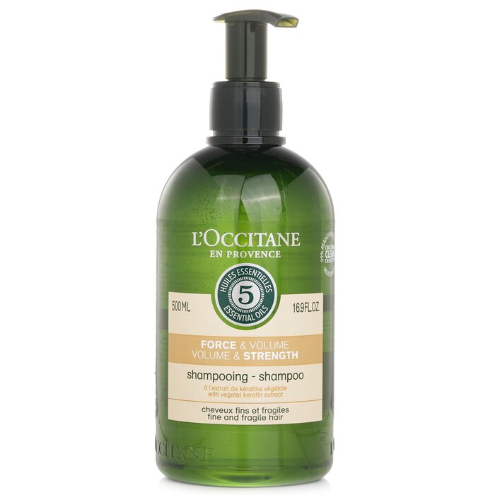 Шампунь L'Occitane Aromachologie с эфирными маслами для объёма и силы волос 500 мл