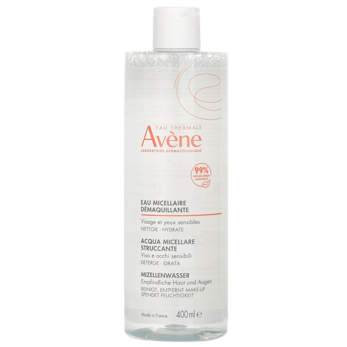Очищающая мицеллярная вода Avene для удаления макияжа, 400 мл
