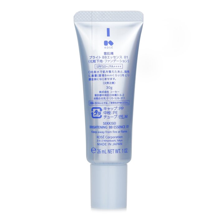 Kose секреция сияния BB-эссенция для лица с SPF50+/PA++++, 30 г