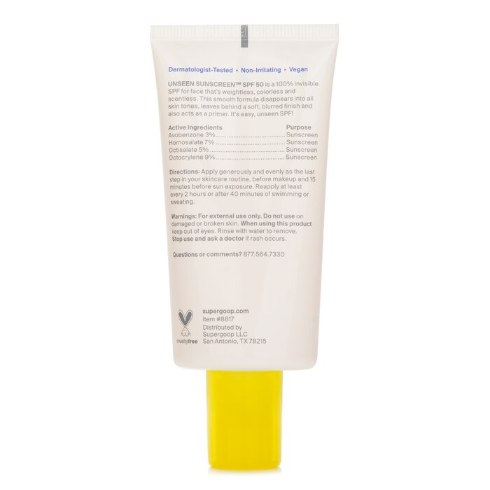 Unseen Sunscreen SPF 50 50ml
