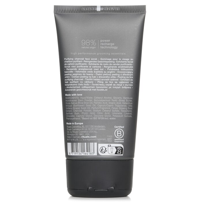 Homme Charcoal Face Scrub