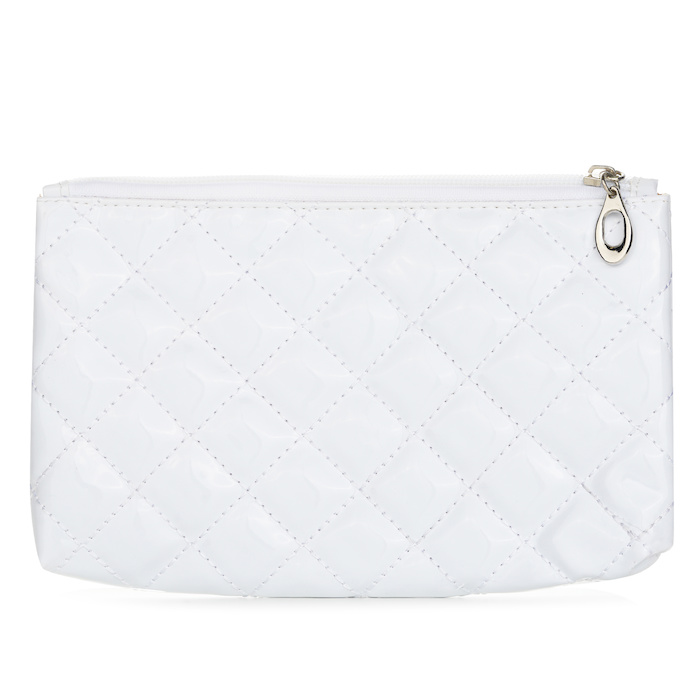 Square Cosmetic Bag # White Picture Color
