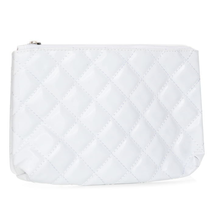 Square Cosmetic Bag # White Picture Color