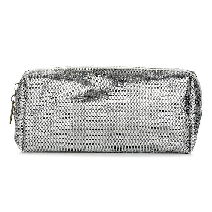 Shine Cosmetic Bag # Silver Picture Color