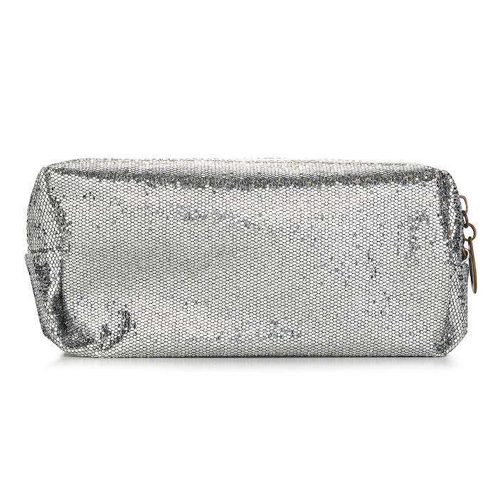 Shine Cosmetic Bag # Silver Picture Color