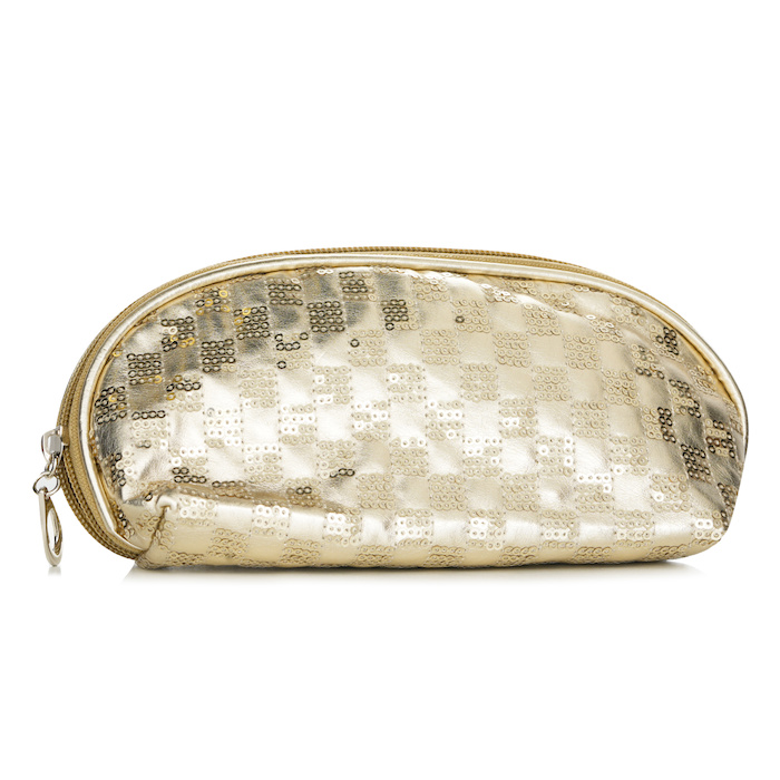 Golden Cosmetics Pouch
