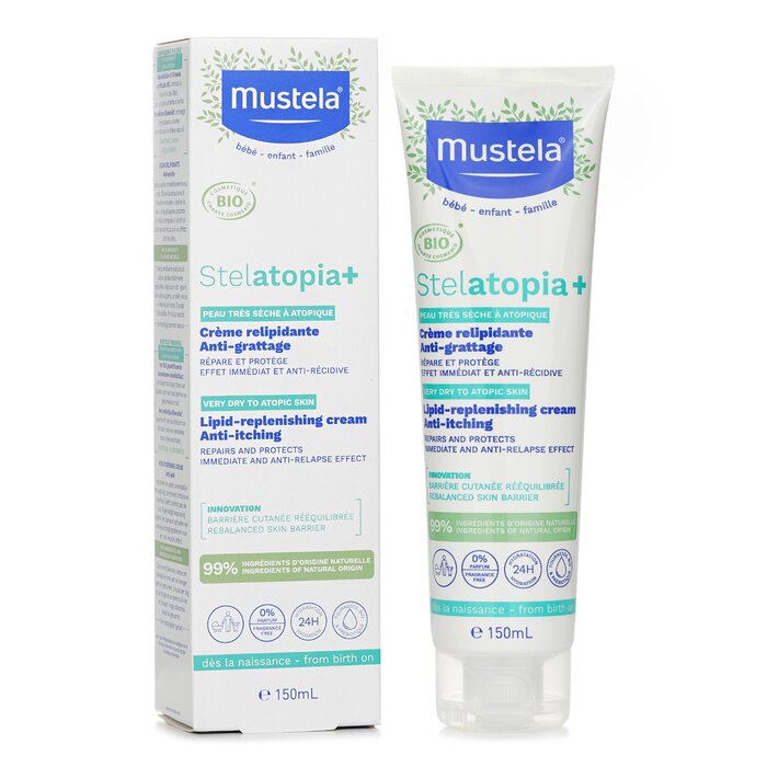 Крем для тела Mustela Stelatopia с пребиотиками для очень сухой кожи 300 мл