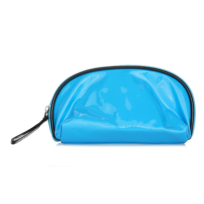 Blue Cosmetic Bag with Mirror #A