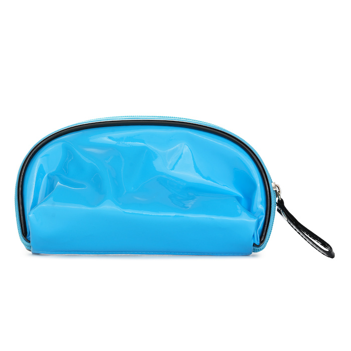 Blue Cosmetic Bag with Mirror #A